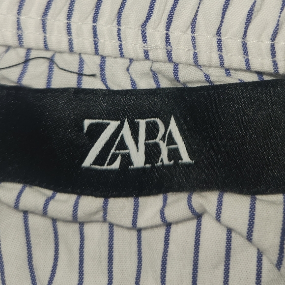 Women's Zara Boxer Shorts Pin Striped Size L - Picture 3 of 6
